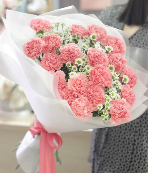 carnation flowers for year 1 wedding anniversary