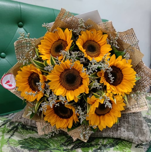 Sunflowers for Year 3 Wedding Anniversary