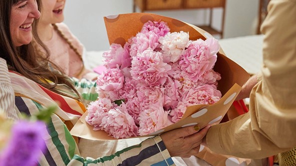 peony get well soon flowers