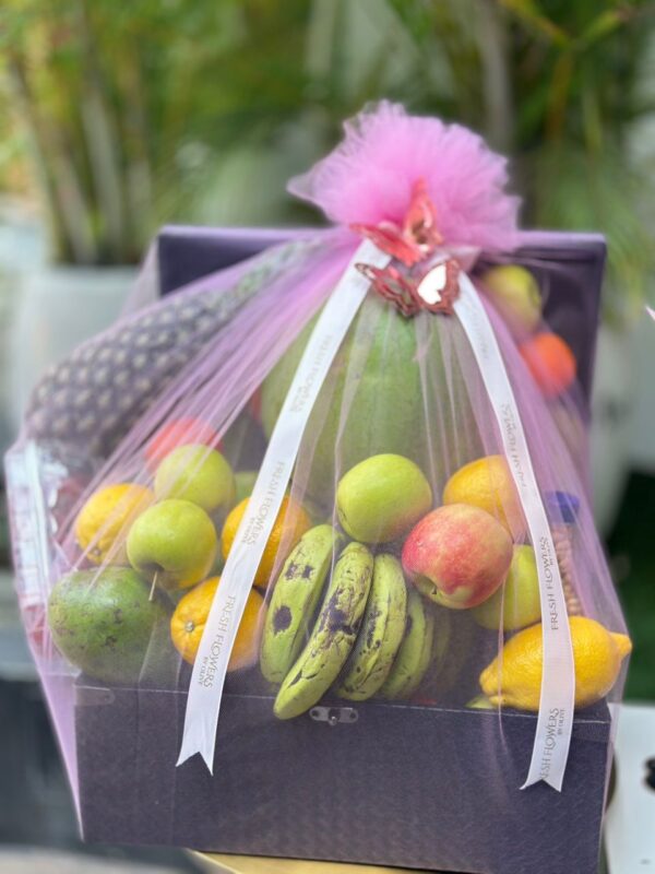 Premium Fresh Fruit Treasure Chest Hamper: Healthy & Elegant Gift